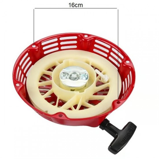 Demaror generator mic 168, motopompe,motoutilaje, motosape, 16 cm comp Honda GX140, GX160, GX200, fulie alba MX453