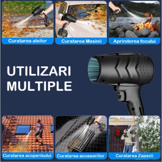 Suflanta aer, 2 baterii 48v, incarcator, 3000mAH + geanta transport MX1089