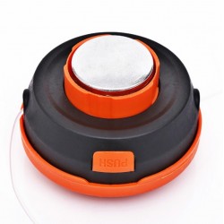 Cap motocoasa buton metal gri+portocaliu MX144