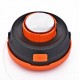 Cap motocoasa buton metal gri+portocaliu MX144