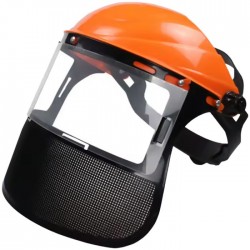 Casca protectie MOTOCOASA, VIZIERA CU GEAM SI PLASA 2 IN 1 MX2457