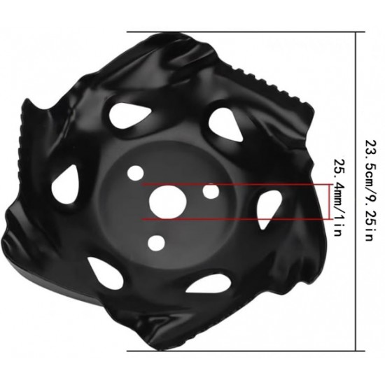 Disc motocoasa 235mm pentru buruieni, prasit/plivit NEGRU MX959