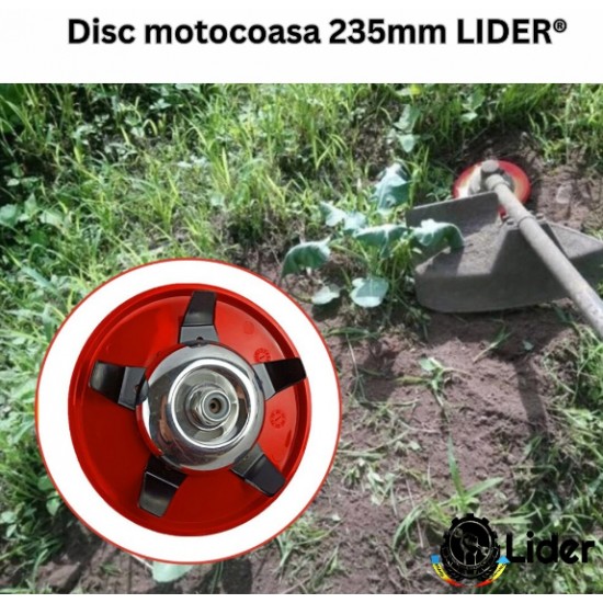 Disc motocoasa 235mm pentru buruieni, prasit/plivit ROSU STEA MX960