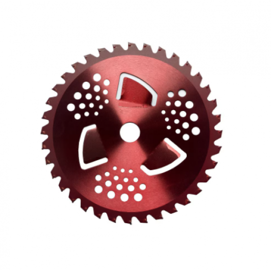 Disc motocoasa NR 10, 255X40T cu vidia si ARIPIOARE, ROSU Craft-tec MX629