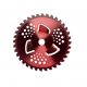 Disc motocoasa NR 10, 255X40T cu vidia si ARIPIOARE, ROSU Craft-tec MX629