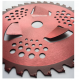 Disc motocoasa NR 10, 255X40T cu vidia si ARIPIOARE, ROSU Craft-tec MX629
