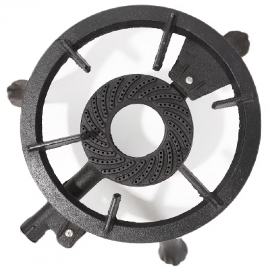 Pirostrie fonta GB23 cu 3 picioare, 33cm , GRI ,Craft-tec , MX117 (arzator)