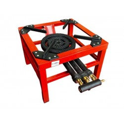 Pirostrie, arzator butelie gaz GPL, 40x40cm, fonta/otel, 3 arzatoare, ROSIE MX871