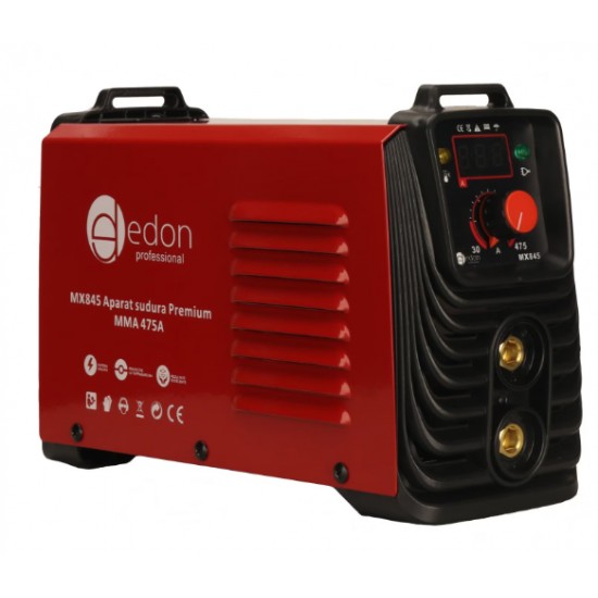 Aparat sudura EDON PREMIUM MMA 475A, afisaj electronic, cablu 3m, valiza transport MX845