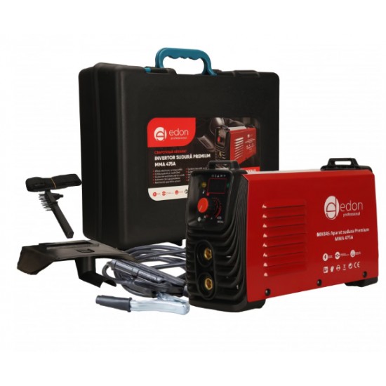 Aparat sudura EDON PREMIUM MMA 475A, afisaj electronic, cablu 3m, valiza transport MX845