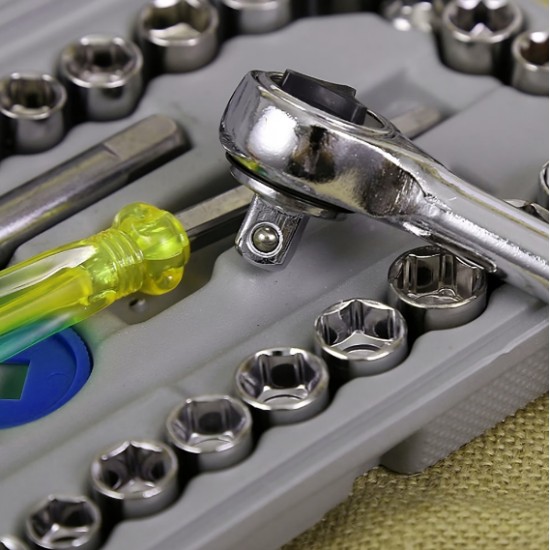 Trusa chei tubulare cu 40 de piese MX886