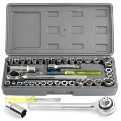 Trusa chei tubulare cu 40 de piese MX886