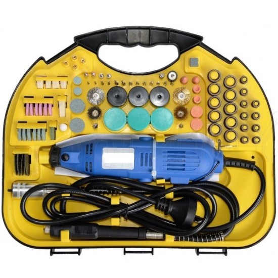 Trusa minifreza tip biax 117 piese 500W Craft-tec MX605