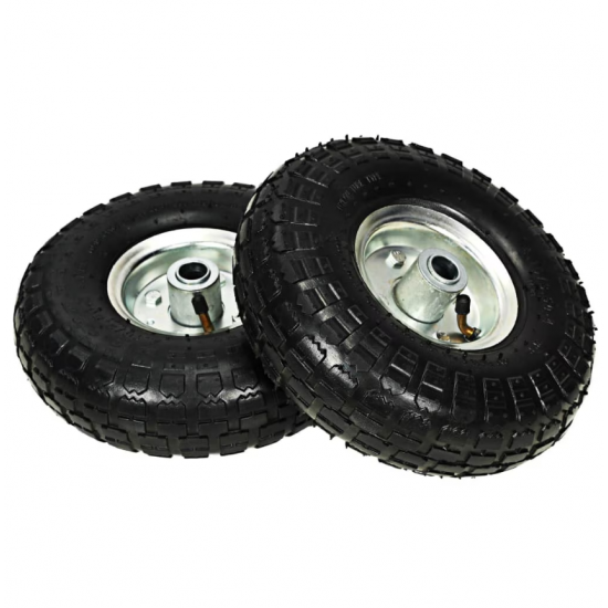 Roata roaba 350-4, interior 16'', intrerior argintiu MX804