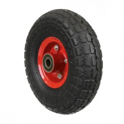 Roata roaba SPUMA 350-4, 16’’, negru+rosu MX984