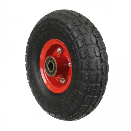 Roata roaba SPUMA 350-4, 16’’, negru+rosu MX984