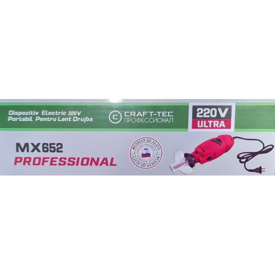 Dispozitiv portabil electric 220 V pentru ascutit lant drujba CRAFT-TEC MX652