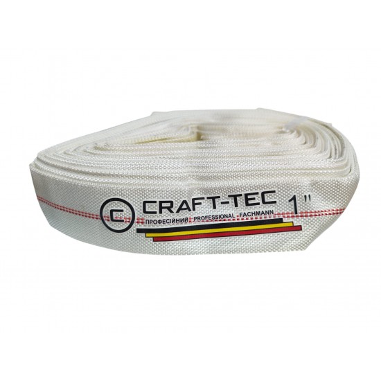 Furtun pompier 1'' 20M 8 BARI, ALB, FARA cuple, Craft-tec MX1208