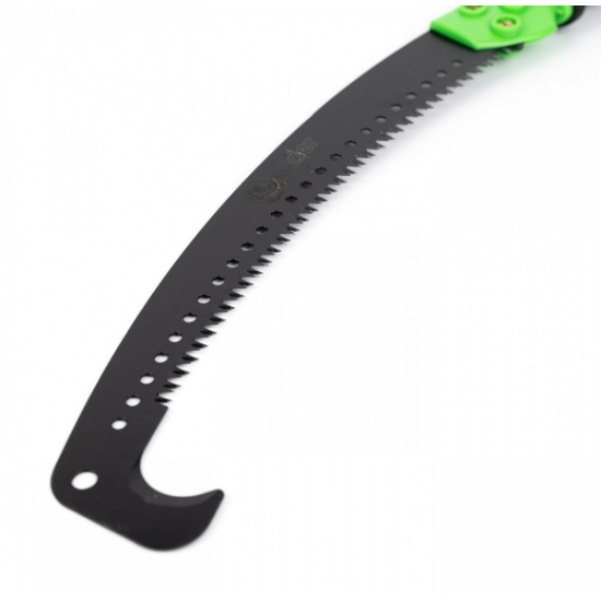 Fierastrau gradina curbat, negru cu carlig si maner verde, 33cm LIDER MX788
