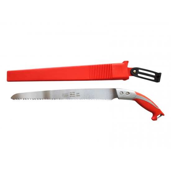 Fierastrau gradina, aluminiu, maner rosu, cu teaca, 350mm ShunKun Premium MX989