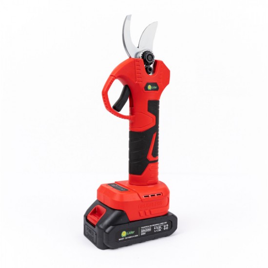 Foarfeca electrica gradina, 2 acumulatori Li-Ion 48V, 5Ah, lama SK5, diametru taiere 40mm, Brushless , afisaj LCD Lider® Premium MX808