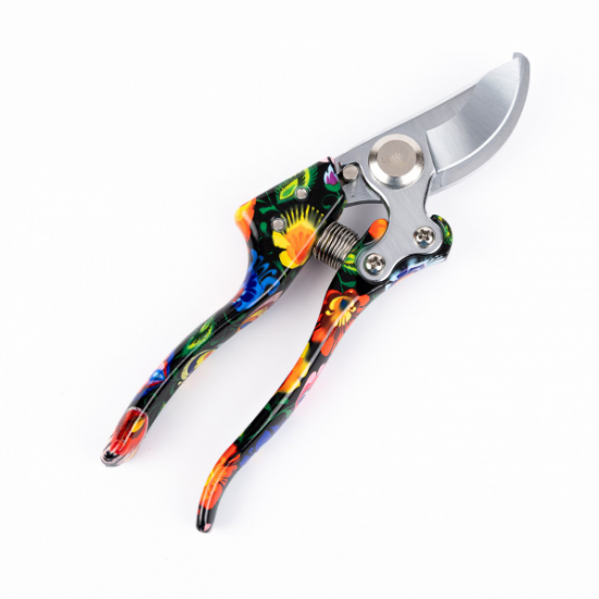 Foarfeca vie, model AUTOMAT cu FLORI, ULTRA, NEGRU MX793