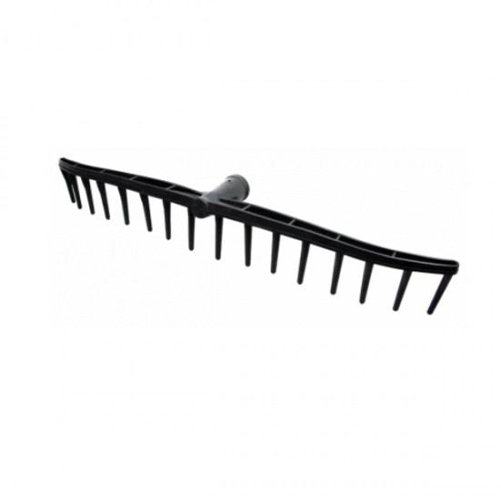 Grebla PLASTIC NEAGRA, 12 DINTI, 60 cm RUSEASCA MX1657