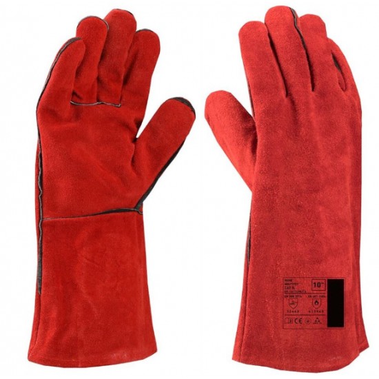 Manusi protectie (palmari), pentru sudor, 35cm, ROSII MX997-R