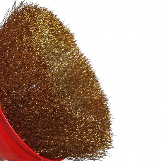 Perie circulara conica pentru flex nr 3, galbena MX399