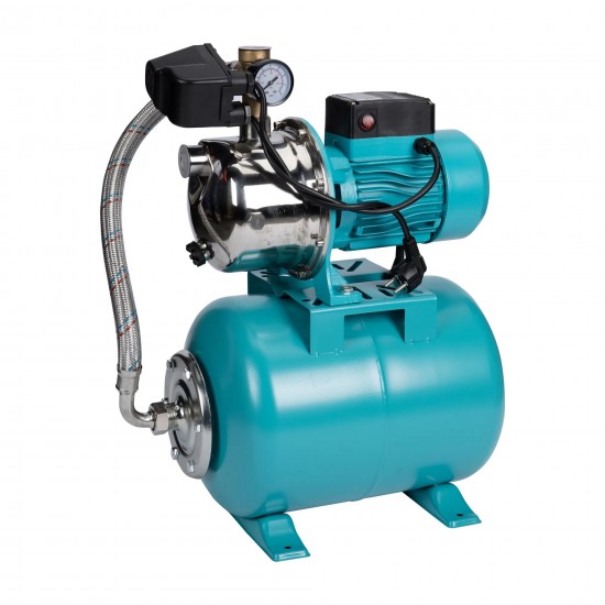 Hidrofor AUJET100SS, 0.75KW/1HP, 100L, POMPA INOX, cu pompa centrifugala autoamorsata, stator cupru, rotor inox, FERMAX MX1662
