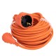 Prelungitor electric, PORTOCALIU, 25M tip cupla + fisa, 3 x 1.5 mm, IP44, max 2000W MX1645