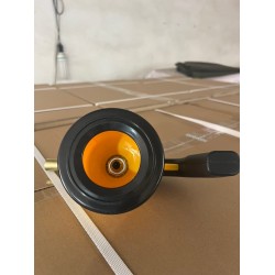 Lampa instalator cu aprindere piezo, corp plastic, galbena MX1117