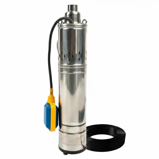 Pompa Apa Submersibila Craft-tec Aqua Master CABLU 20M, 1500W, CU PLUTITOR  Melc Inox, 4QGD, 160m inaltime, 5000l/h, IP68 MX2440