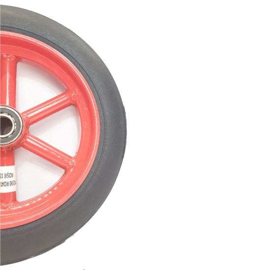 Roata roaba masiva 130x60 mm, spite rosii, MX290 Roata roaba masiva 130x60 mm, spite rosii, MX290