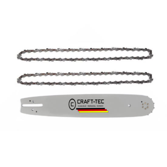 Set lama +2 lanturi, 40cm, pas 325, 16'', Craft-Tec Premium MX468