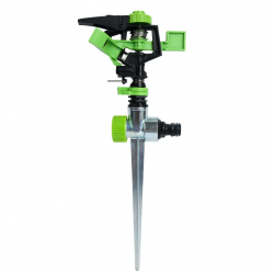 Aspersor PLASTIC cu suport metal  cu 6 moduri dispersie prin bataie MX252